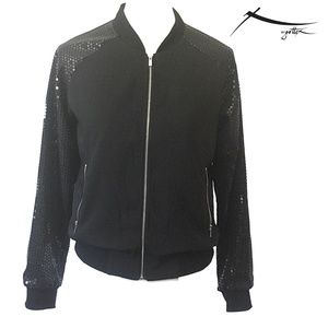 X by Gottex  Women Black Lined Jacket Size S